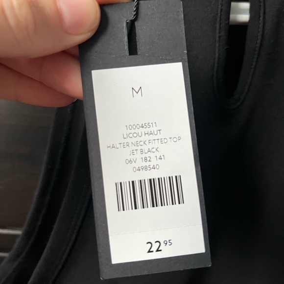 NWT Dynamite black halter top - Picture 3 of 3
